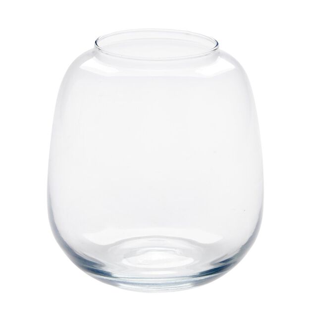 Vase rond en verre transparent &Oslash;19xH20cm