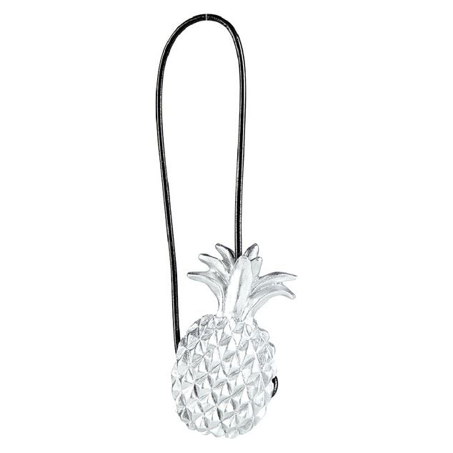 Embrasse aimant&eacute;e forme ananas argent&eacute;
