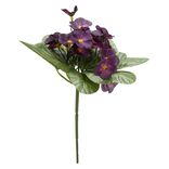 Piquet violettes artificielles 15 t&ecirc;tes H9 cm violet