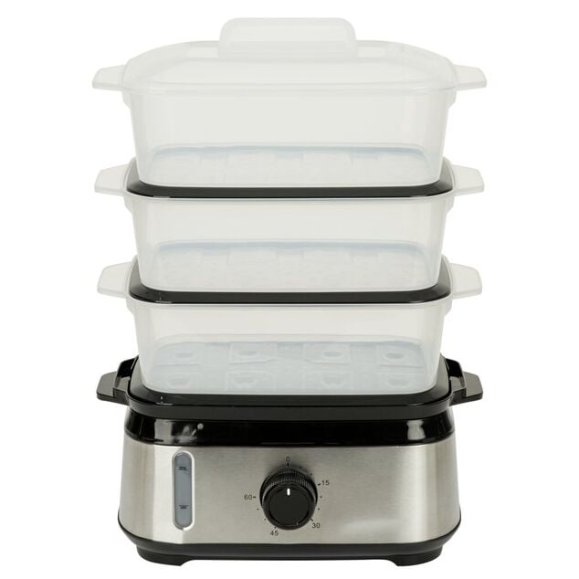 Cuiseur vapeur 3x3L avec minuteur