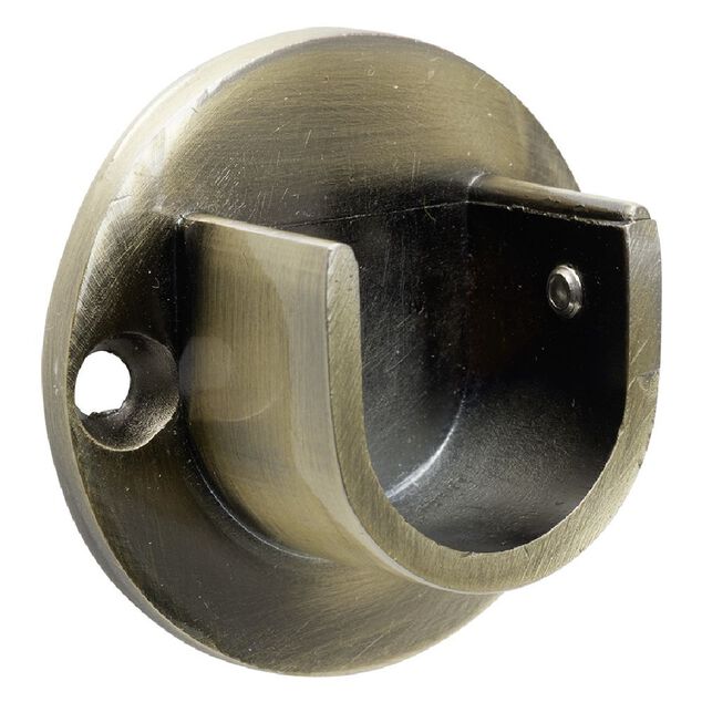 Support tringle &agrave; rideau dor&eacute; &Oslash;20mm x2