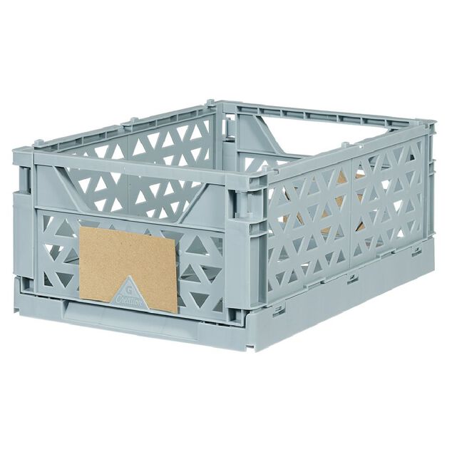 Caisse pliable polypropyl&egrave;ne 33x23,3x14,2cm bleu