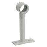 Support extensible métal blanc pour tringle à rideau Ø2xL8/16,5cm