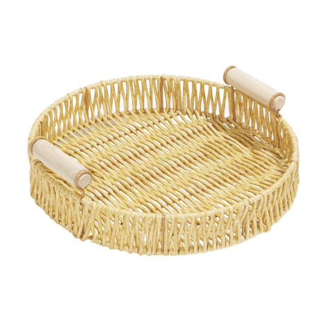 Plateau de service rond &oslash;28xH7cm
