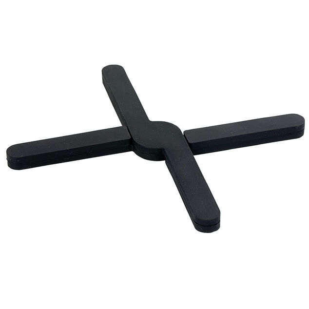 Dessous de plat extensible en silicone noir