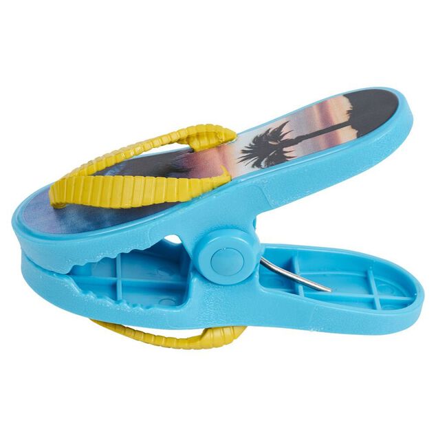 Clip pince serviette de plage forme tong x2