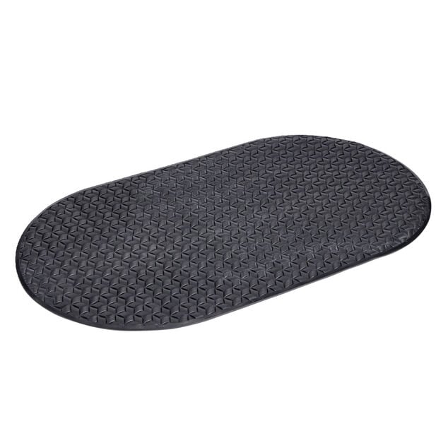 Tapis fond de douche plastique textur&eacute; noir 39x68cm