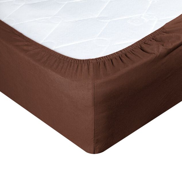 Drap-housse 1 personne microfibre uni 90x190cm (4 mod&egrave;les)