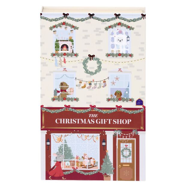 Bo&icirc;te livre d&eacute;corative de No&euml;l H24cm (2 mod&egrave;les)