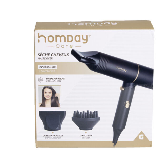 Sèche-cheveux Homday Care 2 accessoires