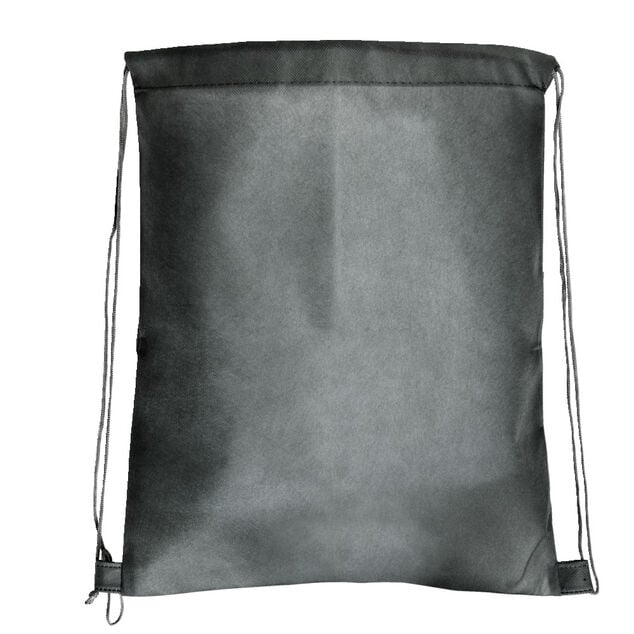 Sac &agrave; dos uni avec cordon 34xH43cm - 2 mod&egrave;les gris ou noir