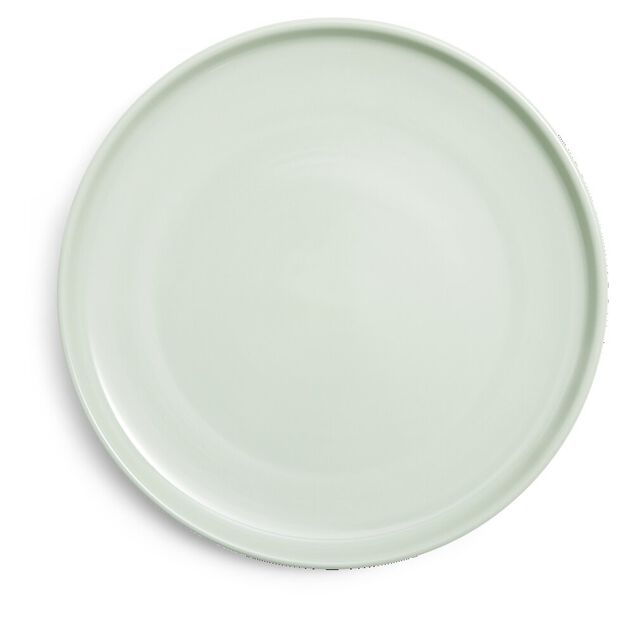Assiette plate Oslo en gr&egrave;s vert &Oslash;27cm