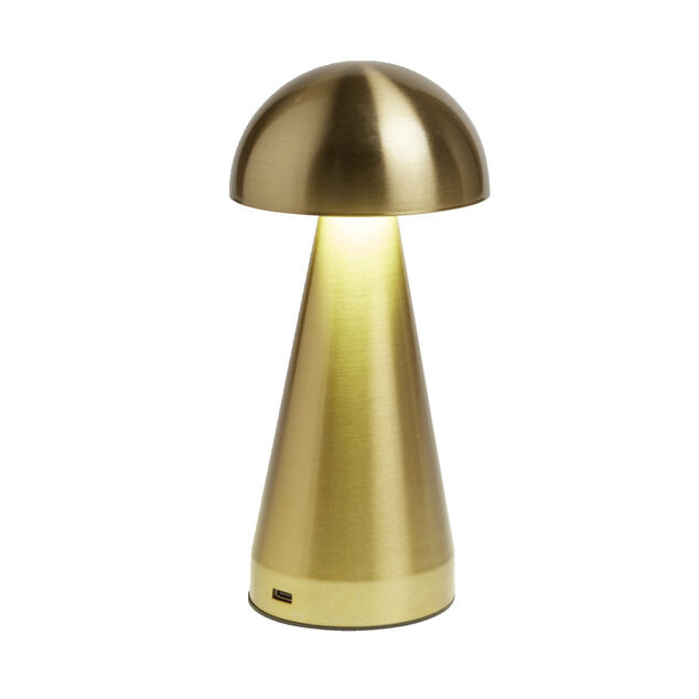 Lampe de table Roundi USB tactile jaune &Oslash;9,5xH22,5cm