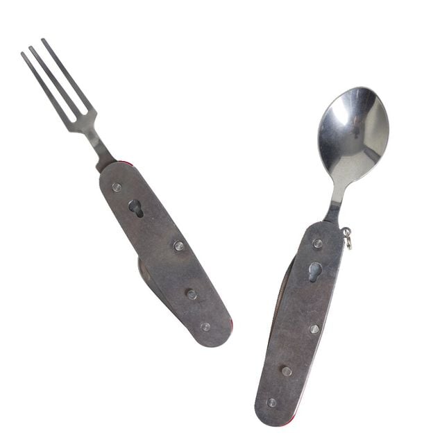 Couteau suisse rouge multifonction en m&eacute;tal 4en1