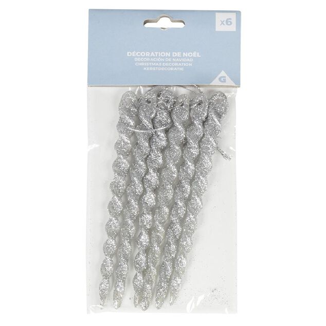 Stalactite x6 Noêl à suspendre