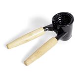 Casse-noix et décapsuleur 2-en-1 en aluminium avec manche en bois