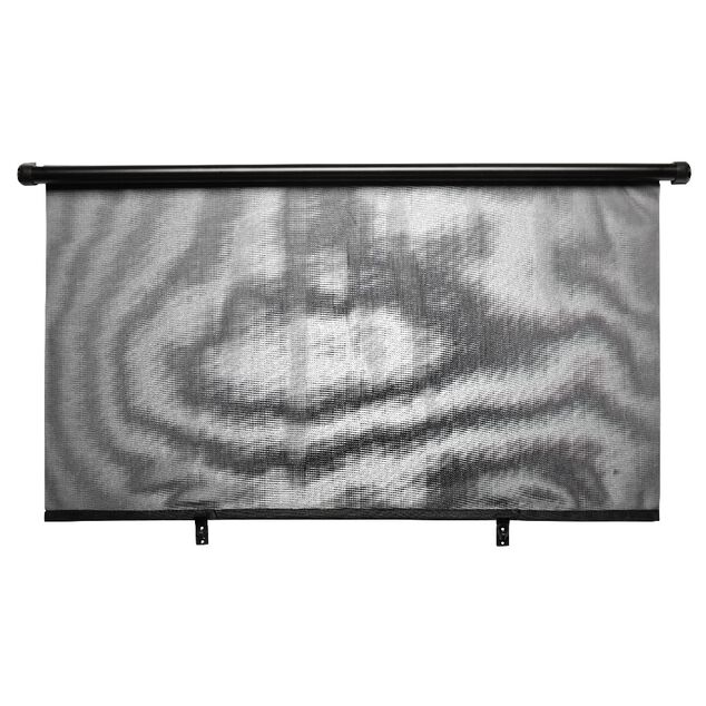 Rideau pare soleil enrouleur arri&egrave;re noir
