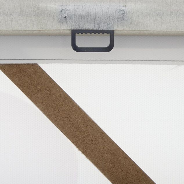 Cadre toile tissé motif végétal en relief 50x70cm (2 modèles)