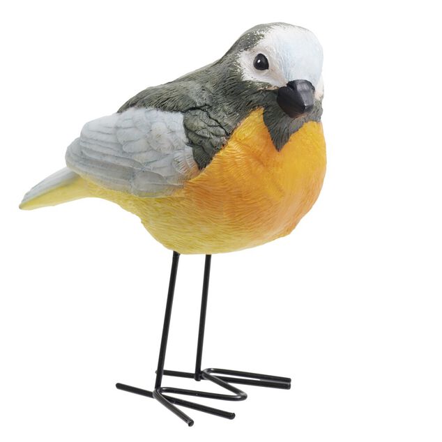 Figurine oiseau en résine 9x5xH10cm (3 modèles)