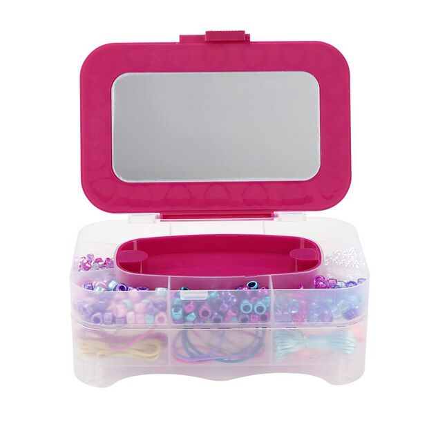 Coffret création de bijoux pour enfant avec boîte à bijoux et présentoir