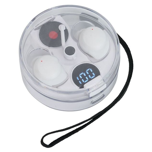 &Eacute;couteurs bluetooth ABS et plastique &Oslash;6,6cm - 2 coloris