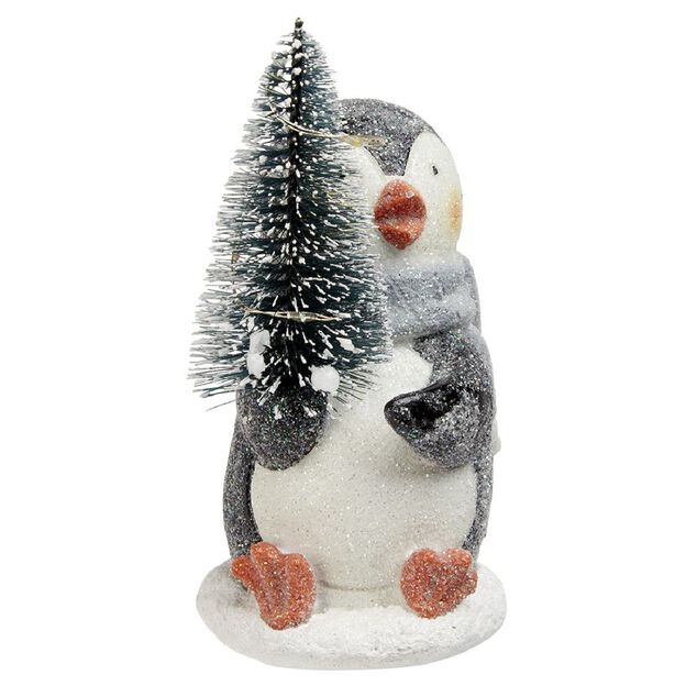 Pingouin et sapin de Noël lumineux