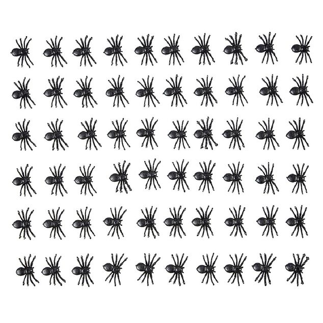 Mini araign&eacute;e d&eacute;coration Halloween x60