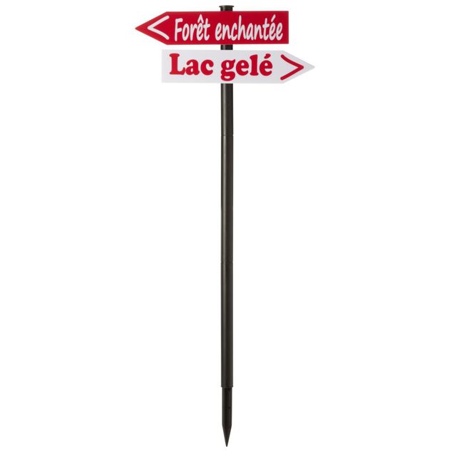 Panneau de No&euml;l lumineux solaire &agrave; planter H100 cm