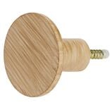 Pat&egrave;re murale ronde imitation bois polyr&eacute;sine &Oslash;5cm