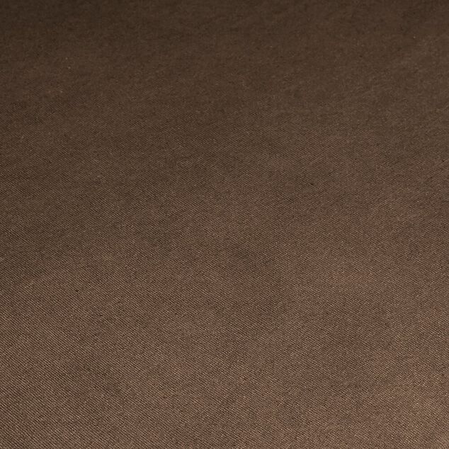 Parure de lit 2 personnes 240x260cm microfibre unie 2  taies 63x63cm marron