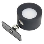 Applique murale nomade rechargeable noir Ø7,5x4,5cm