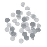 Confettis en papier rond gris ø 2 cm