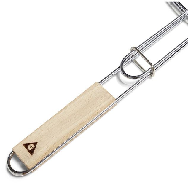 Grille ronde barbecue &Oslash;40cm m&eacute;tal et bois