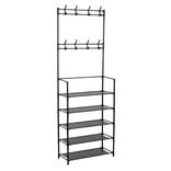 Range chaussures m&eacute;tal noir 60x26xH172cm