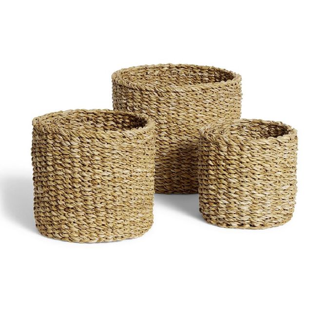Pani&egrave;re osier ronde moyen mod&egrave;le &Oslash;21xH18cm