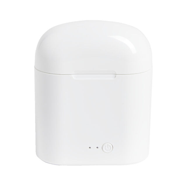 Écouteurs Bluetooth avec étui de charge blanc