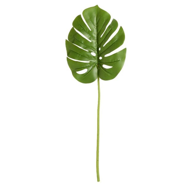Feuille artificielle philodendron vert L84cm