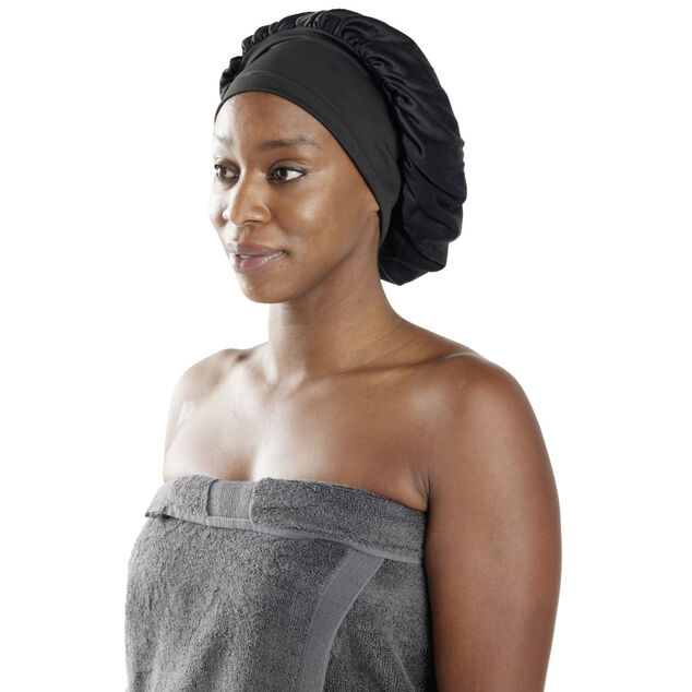 Bonnet de douche satiné 28x24xH28cm (2 modèles)