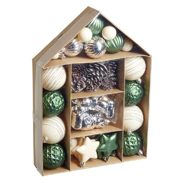 Coffret décoration à suspendre sapin x32