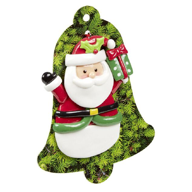 Figurine de No&euml;l &agrave; suspendre r&eacute;sine personnalisable (plusieurs md&egrave;les)