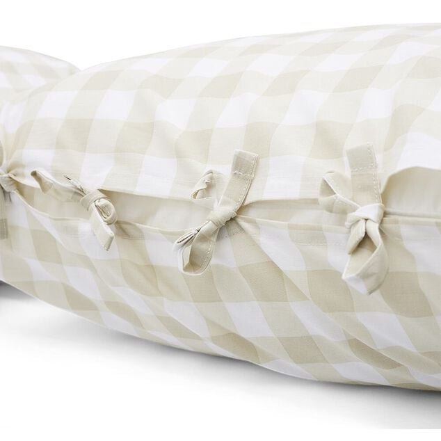 Parure de lit 2 personnes 220x240cm quadrillage petit carreau