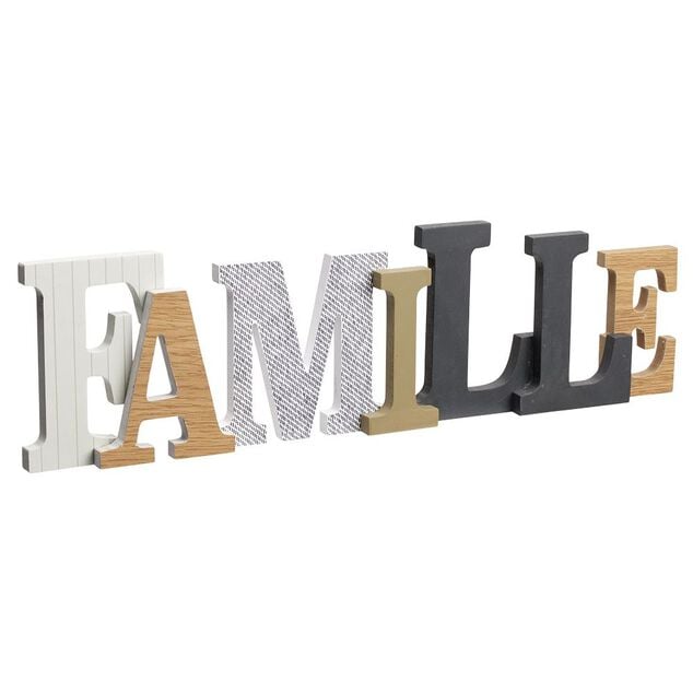 Mot d&eacute;coratif en bois