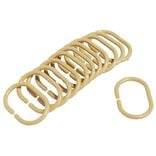 Anneau de douche forme ovale plastique jaune x12