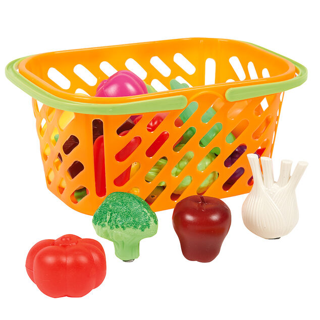 Panier de courses dinette 28 pi&egrave;ces