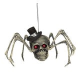 Araign&eacute;e &agrave; suspendre Halloween avec t&ecirc;te de mort