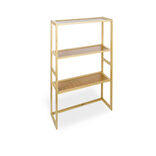 Meuble salle de bain bambou 3 niveaux 57xH90x20cm