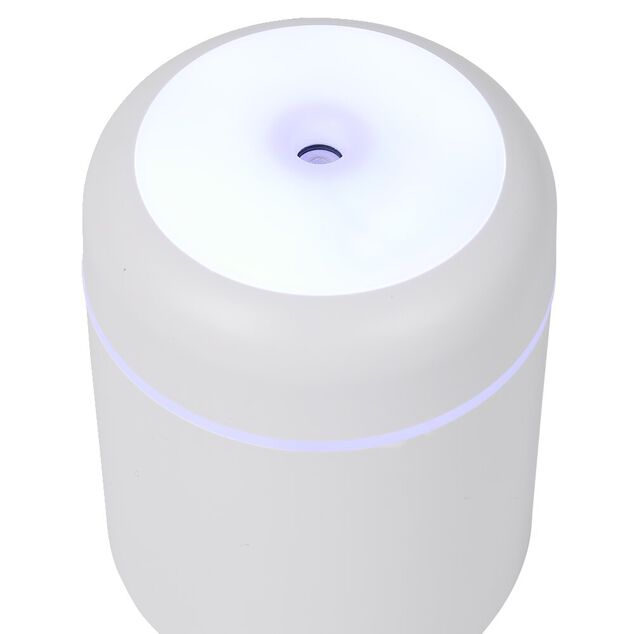 Mini humidificateur électrique USB plastique blanc Ø7,8xH11,9cm