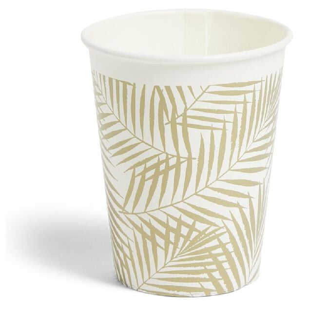 Lot de 8 gobelets motif nature carton 24cl