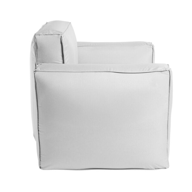 Accoudoir gonflable Burbuja x2 modulable déperlant déhoussable gris 70x20xH55cm