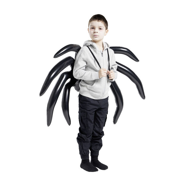 Ailes gonflables araign&eacute;e Halloween noire - Taille unique